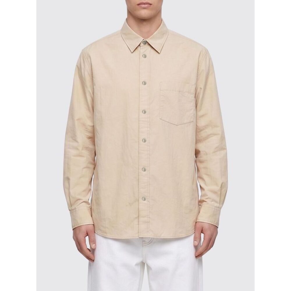 Lemaire Shirt Men Yellow Cream